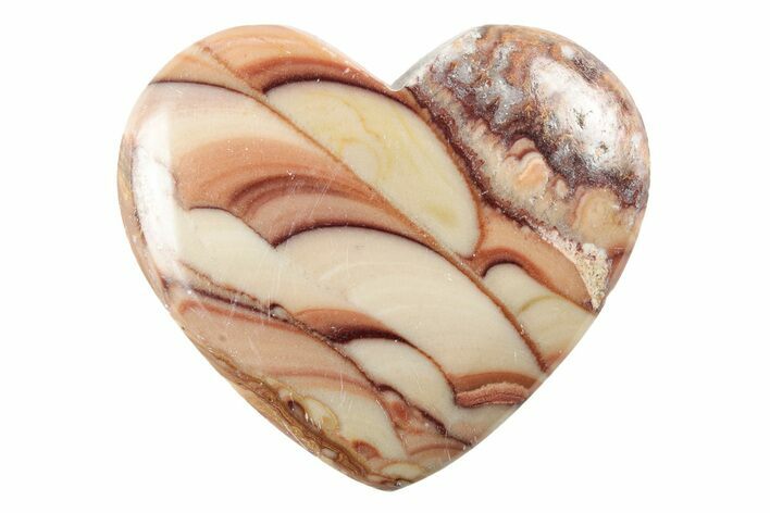 Polished Rolling Hills Dolomite Heart - Mexico #341959